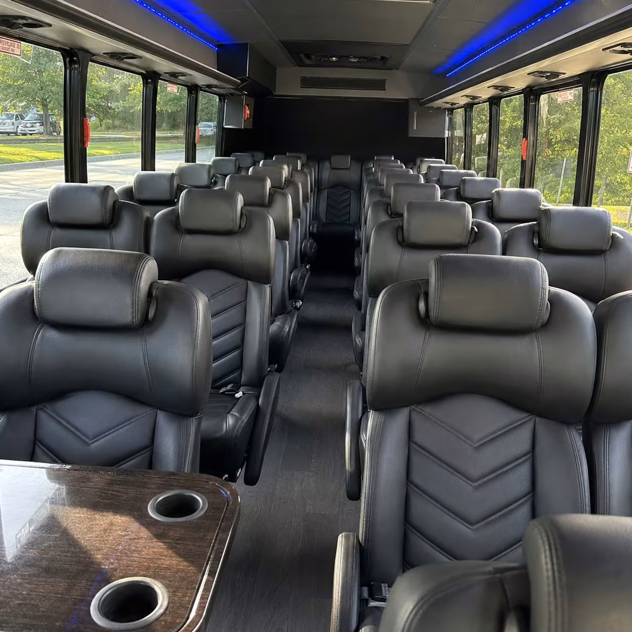 28 passenger minibus inside