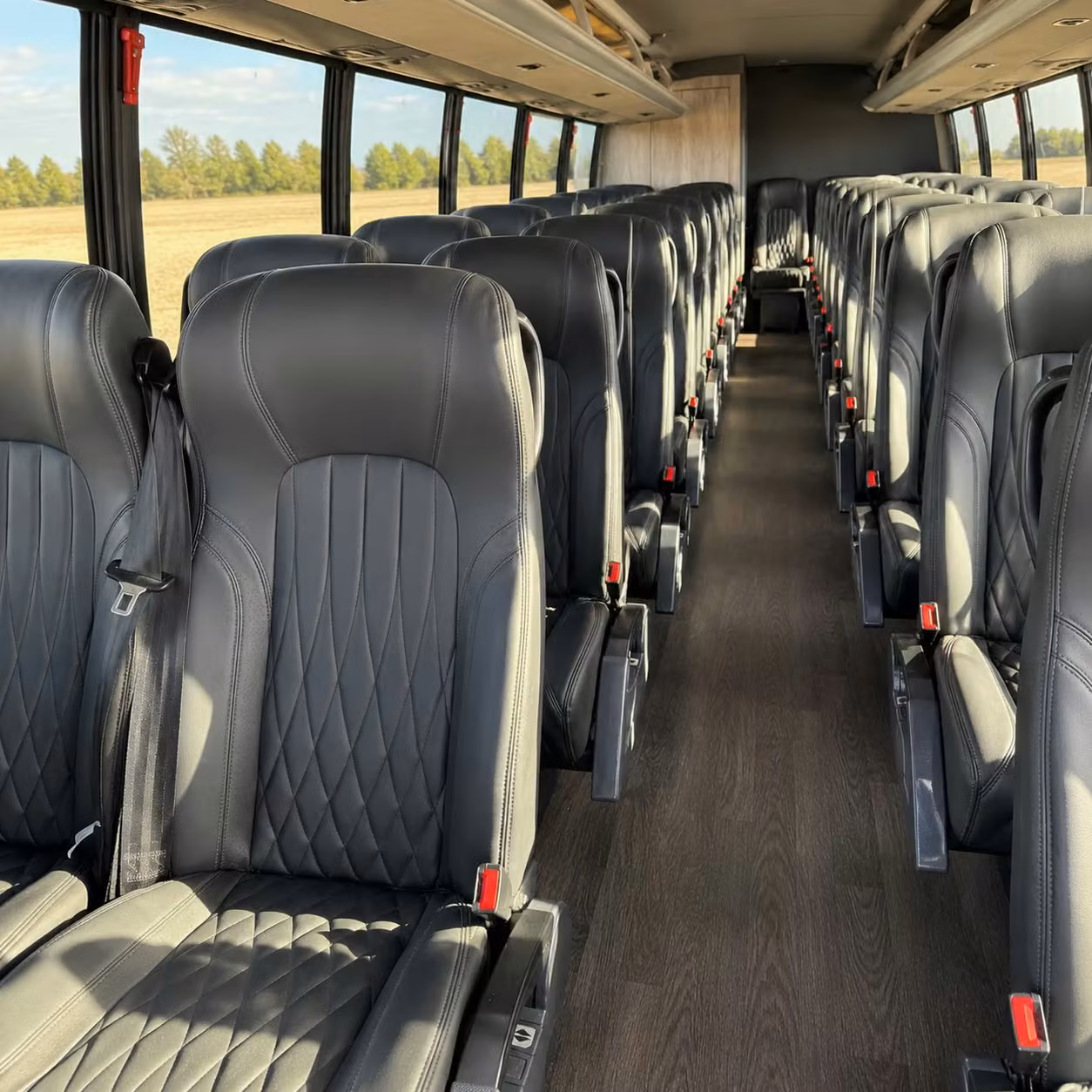 28 passenger minibus interior